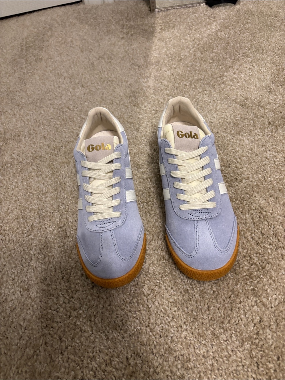 Gola  blue Sneakers with White Stripes